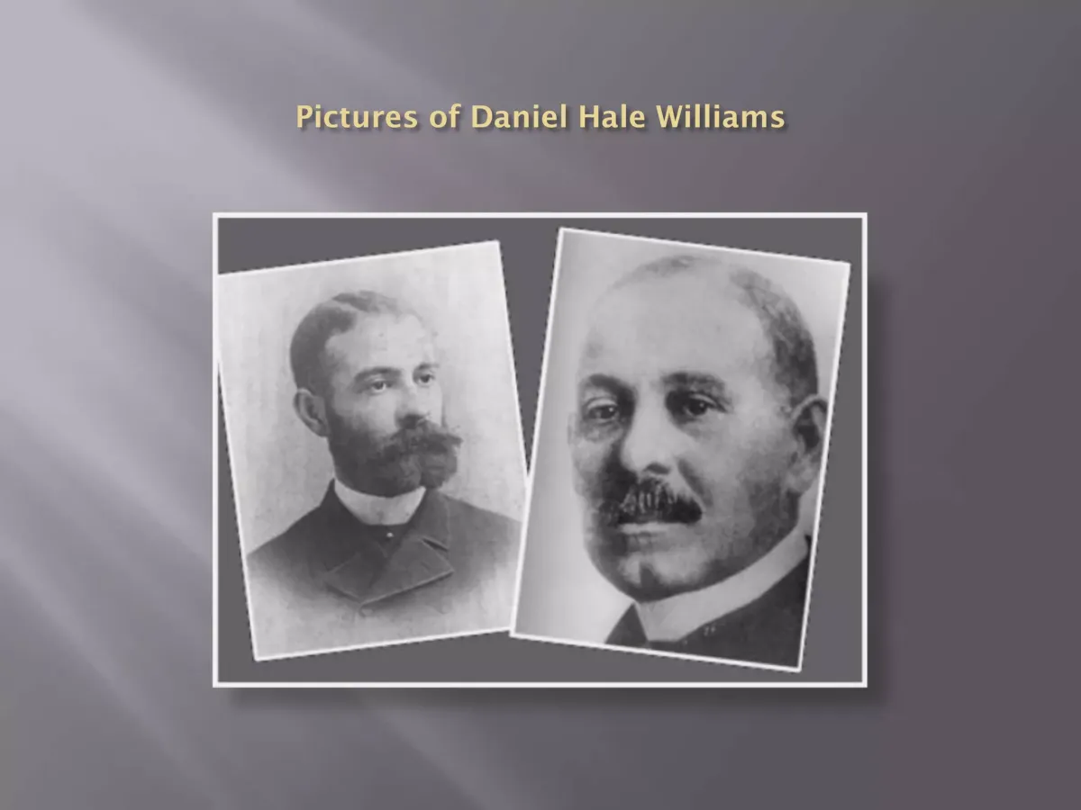 Daniel Hale Williams